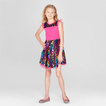 Girls' Nickelodeon Jojo's Closet Sequin Dress - Pink