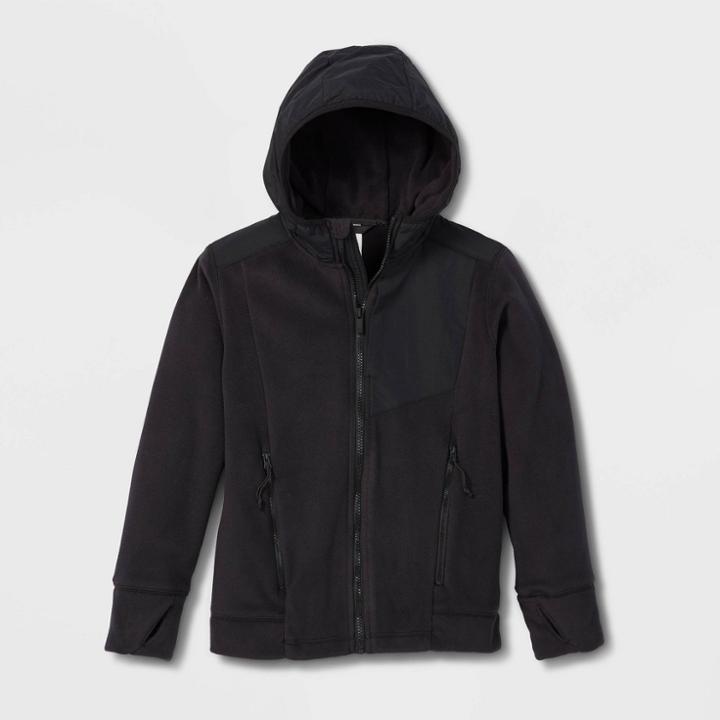 Boys' Polartec Fleece Jacket - All In Motion Black