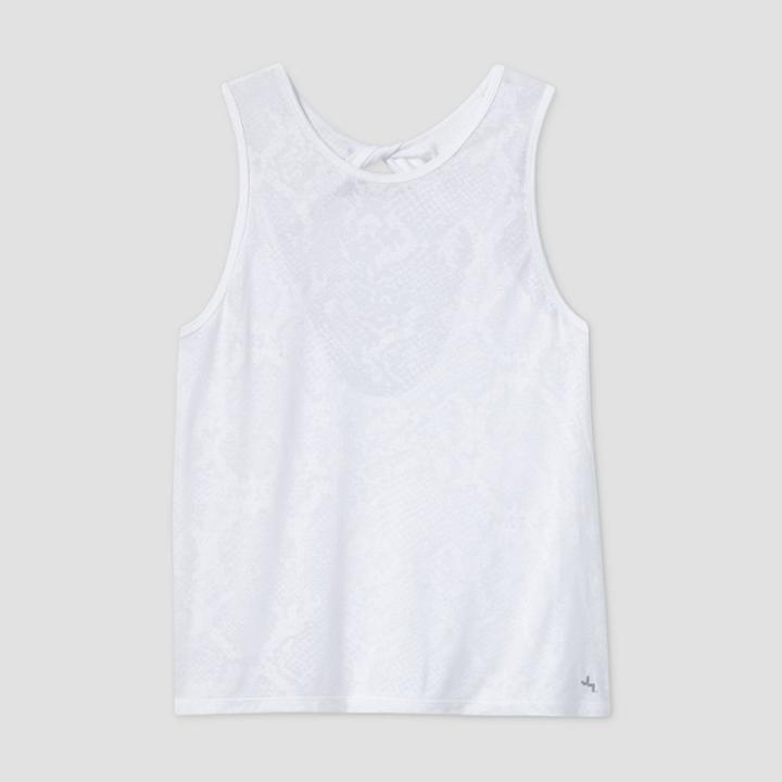 Women's Snakeskin Burnout Tank Top - Joylab White