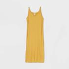 Women's Sleeveless Knit Dress - A New Day Yellow