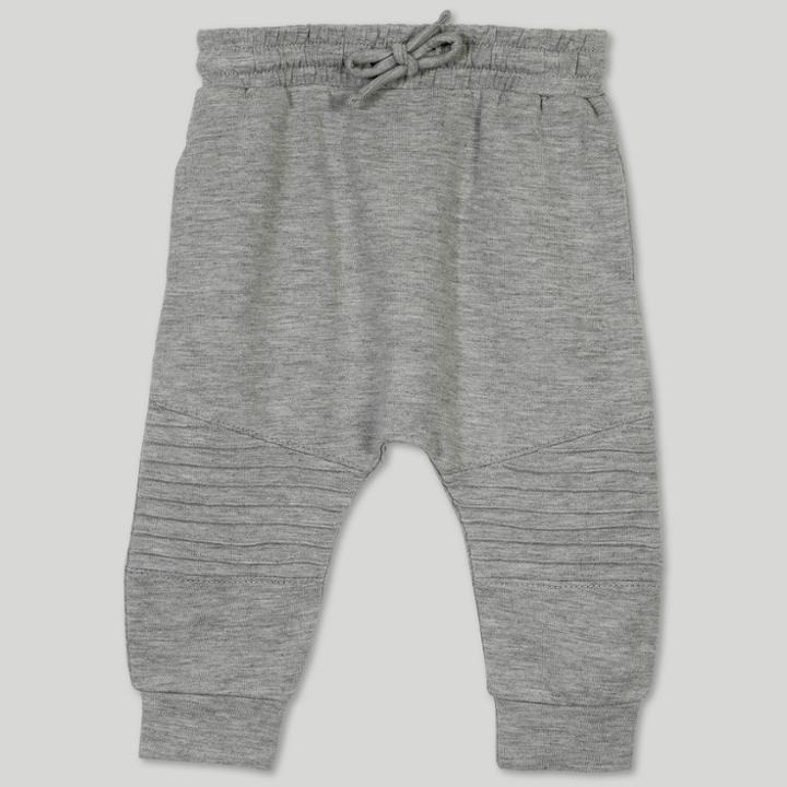 Afton Street Baby Boys' French Terry Moto Jogger Pants - Gray