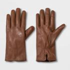 Women's Leather Gloves - A New Day Camel