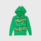 Mad Engine Toddler Boys' Christmas Tree Ugly Sweater - Green