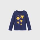 Toddler Girls' Star Long Sleeve T-shirt - Cat & Jack Navy
