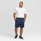 Men's Big & Tall 9 Floral Flat Front Shorts - Goodfellow & Co Blue