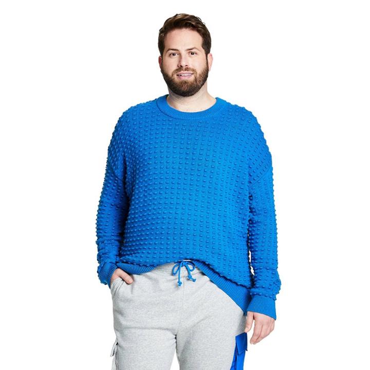 Men's Big & Tall Textured Sweater - Lego Collection X Target Blue