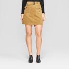 Women's Cord Mini Skirt- Who What Wear Brown