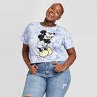 Women's Disney Mickey Plus Size Short Sleeve Graphic T-shirt (juniors') - Blue 1x, Women's,