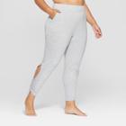 Women's Plus Size Cut - Out Fleece Pants - Joylab Gray Heather
