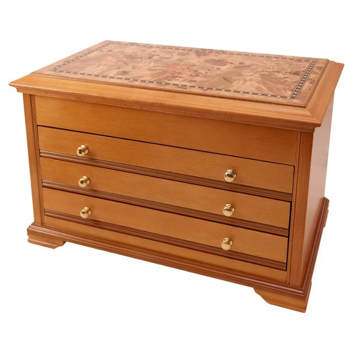 Mele Designs Lynnhurst Women's Wooden Jewelry Box-oak, Size: