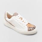 Women's Brittin Snake Print Sneakers - Universal Thread Mocha Brown Vanilla