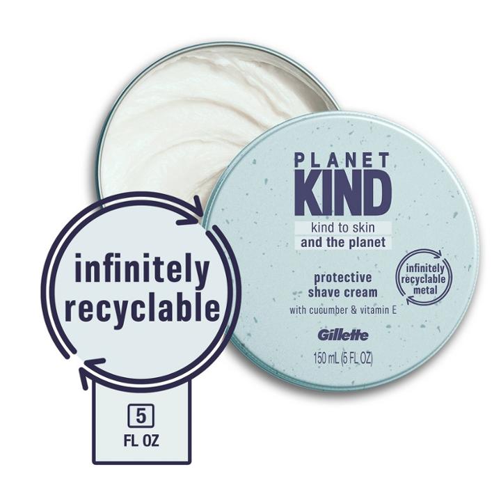 Planet Kind By Gillette Protective Shave Cream With Cucumber & Vitamin E