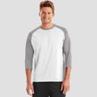 Hanes Men's Sport Performance Baseball T-shirt - White