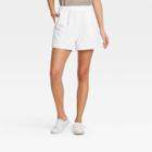Women's High-rise Pull-on Shorts - Universal Thread White