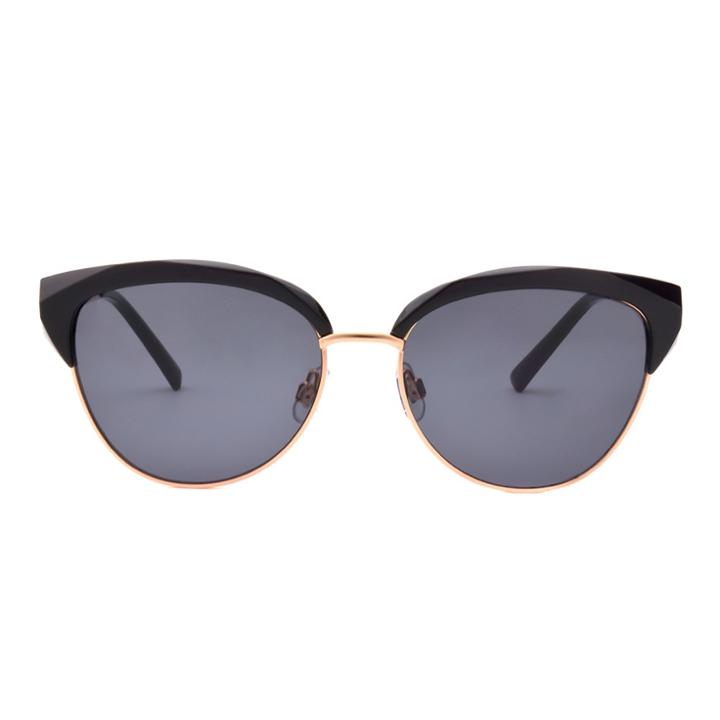 Women's Two Tone Smoke Sunglasses - A New Day Black
