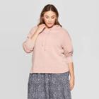 Women's Plus Size Hoodie Sweatshirt - Universal Thread Pink