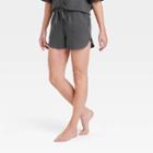 Women's Cotton Gauze Shorts - Stars Above Charcoal Gray
