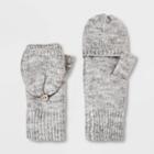 Women's Flip Flop Mittens - Universal Thread Light Heather Gray One Size, Women's, Light Grey Grey