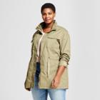 Women's Plus Size Military Jacket - Ava & Viv Olive