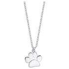 Distributed By Target Women's Sterling Silver Dog Paw Necklace - Silver (18),