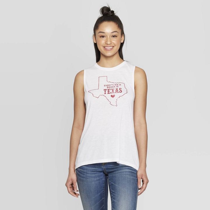 Modern Lux Women's Casual Fit Sleeveless Big Texas Graphic Tank Top - Modern