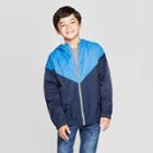 Boys' Long Sleeve Windbreaker Jacket - Cat & Jack Navy