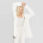 Women's Cozy Plush Sleep Cardigan Stars Above Cream Xs/s, Women's, Size: Xs/small, Ivory