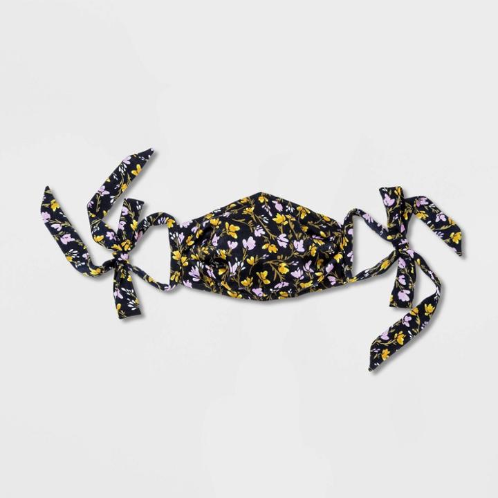 Women's Satin Face Mask - A New Day Navy