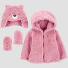 Baby Girls' Bear Jacket - Just One You Made By Carter's Pink