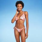 Juniors' Triangle Bikini Top - Xhilaration Multi Patchwork Print D/dd Cup