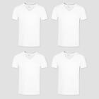 Hanes Premium Hanes Men's 4pk Slim Fit V-neck T-shirt - White