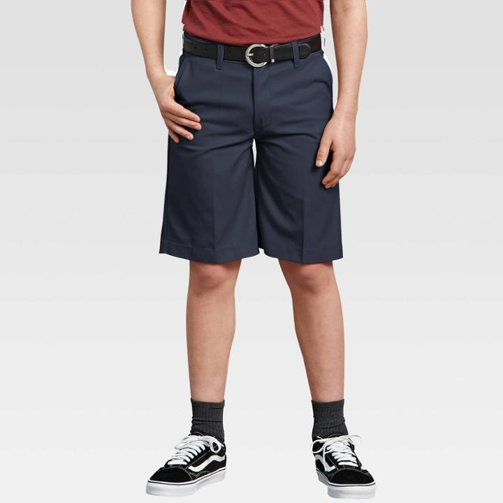 Dickies Boys' Classic Fit Flexwaist Shorts With Extra Pocket - Dark Navy 7, Boy's, Dark Blue