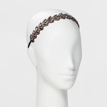 Pink Pewter Headband - Purple