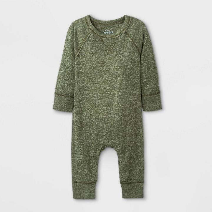 Baby Boys' Cozy Romper - Cat & Jack Green