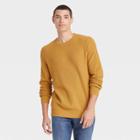 Men's Regular Fit Crewneck Pullover Sweater - Goodfellow & Co Gold