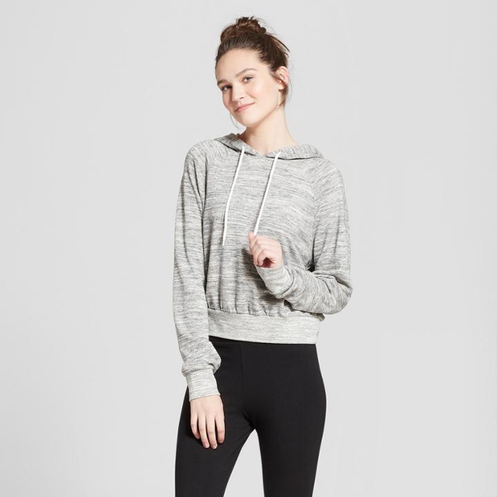 Women's Cropped Hoodie - Mossimo Supply Co. Heather Gray