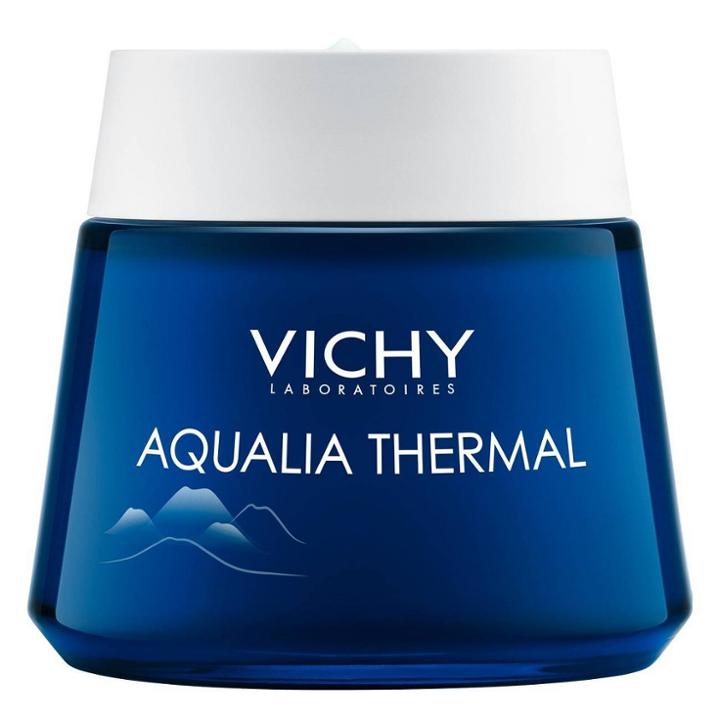 Vichy Aqualia Thermal Night Spa Anti Fatigue Night Cream And Face Mask With Hyaluronic Acid