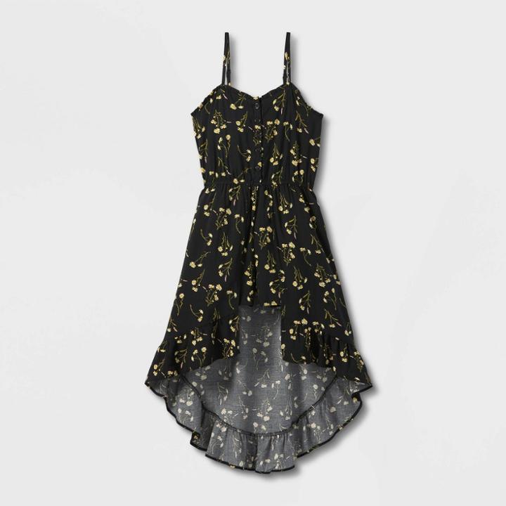 Girls' Floral Walk-through - Art Class Black