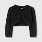 Toddler Girls' Holiday Metallic Bollero Cardigan - Just One You Made By Carter's Black