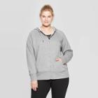 Women's Plus Size Authentic Fleece Sweatshirt Full Zip - C9 Champion Heather Gray