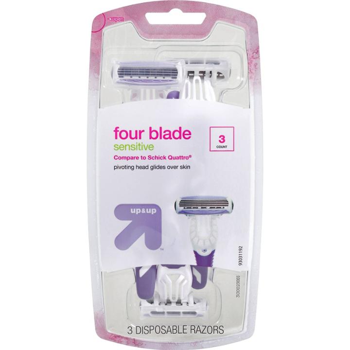 Up&up Women's Four Blade Disposable Razor