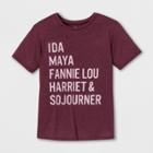 Well Worn Women's Short Sleeve Heroes T-shirt - Burgundy
