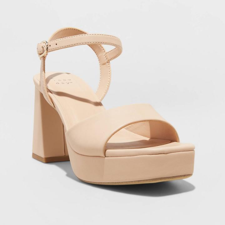 Women's Hadison Platform Heels - A New Day Beige