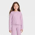 Girls' Pullover Sweater - Cat & Jack Dusty Violet Xs, Dusty Purple