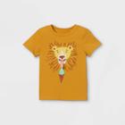 Toddler Boys' Lion Ice Cream Interactive Short Sleeve T-shirt - Cat & Jack Yellow