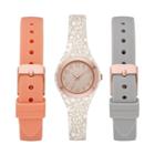 Women's Unibody Rubber Interchangeable Strap Watch Set - A New Day Rose Gold, Women's, Size: Small,