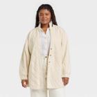 Women's Plus Size Quilted Jacket - Universal Thread White