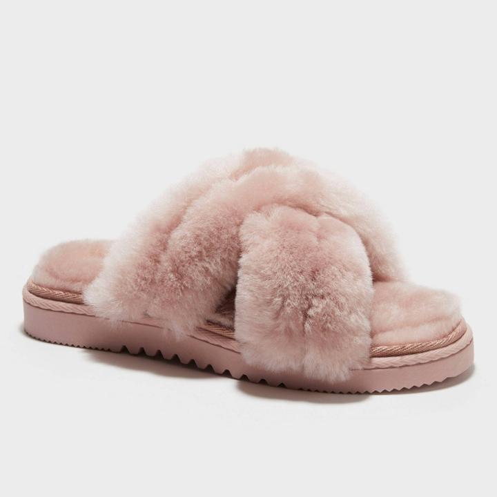 Women's Dluxe By Dearfoams Danica Slide Slippers - Pink