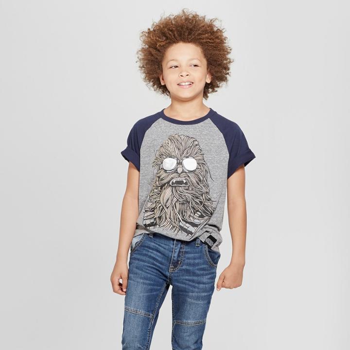 Boys' Star Wars Chewbacca Short Sleeve T-shirt - Charcoal Heather