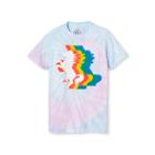 Well Worn Pride Adult Short Sleeve Tie Dye Unicorn T - Shirt - Rainbow L, Adult Unisex,